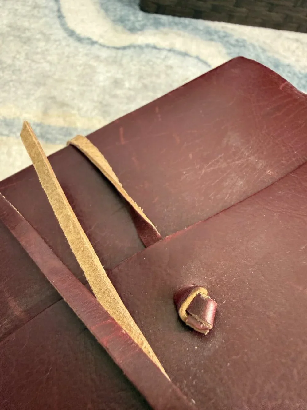 Vintage 2003 Cavallini & Co. Brown Leather Journal 5x7
